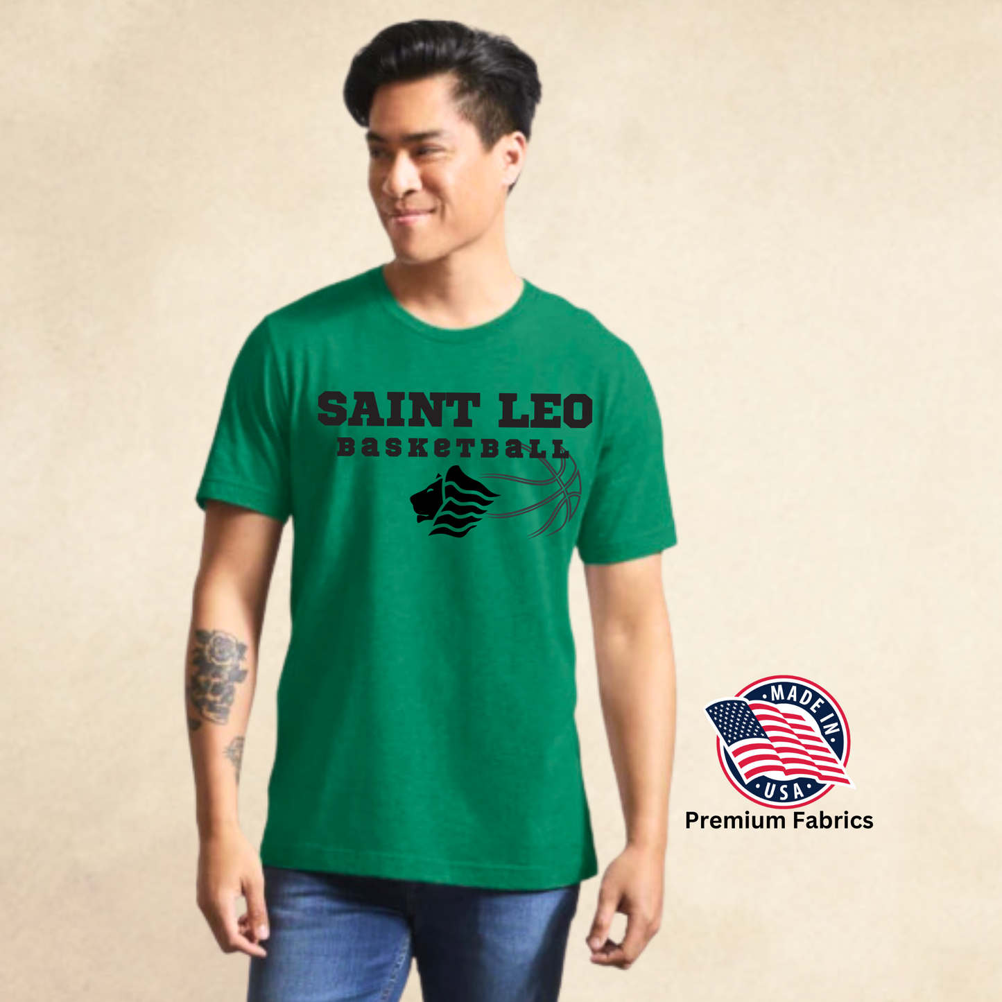 Saint Leo Men's Basketball 50/50 Tee